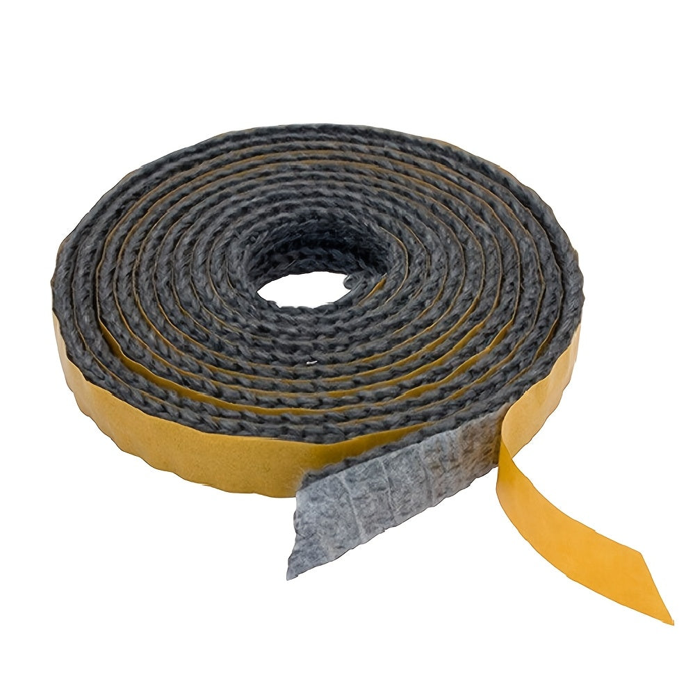 Black Self-Adhesive Glass Chimney Door Seal Tape 2.5M Fireplace Stove Gasket