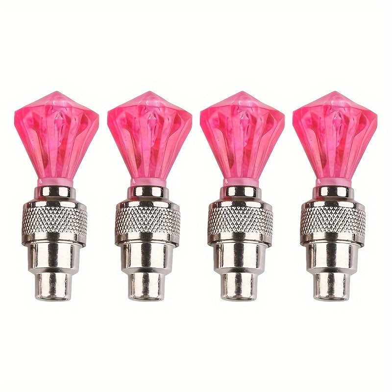 Клапанная головка для мотоциклетной шины с бегущими огнями красного и синего цвета