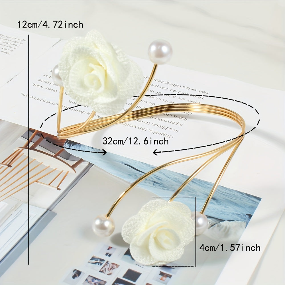 Set of 2 Metal and Polyester Curtain Tiebacks for Holding Back Curtains and Decorative Touch