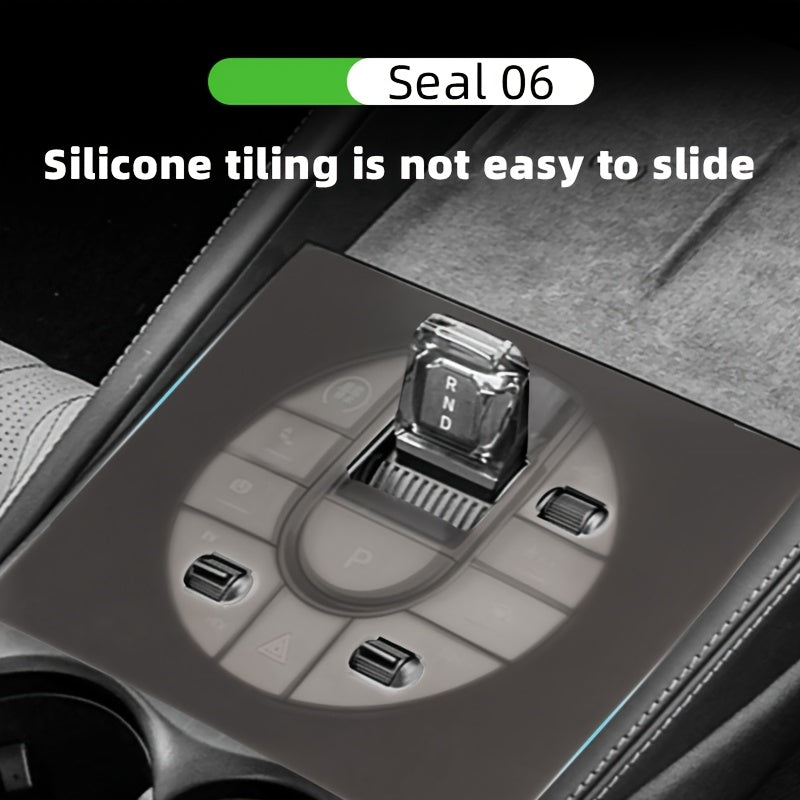 Center Console Gear Pad Silicone Mat for Car Interior Protection