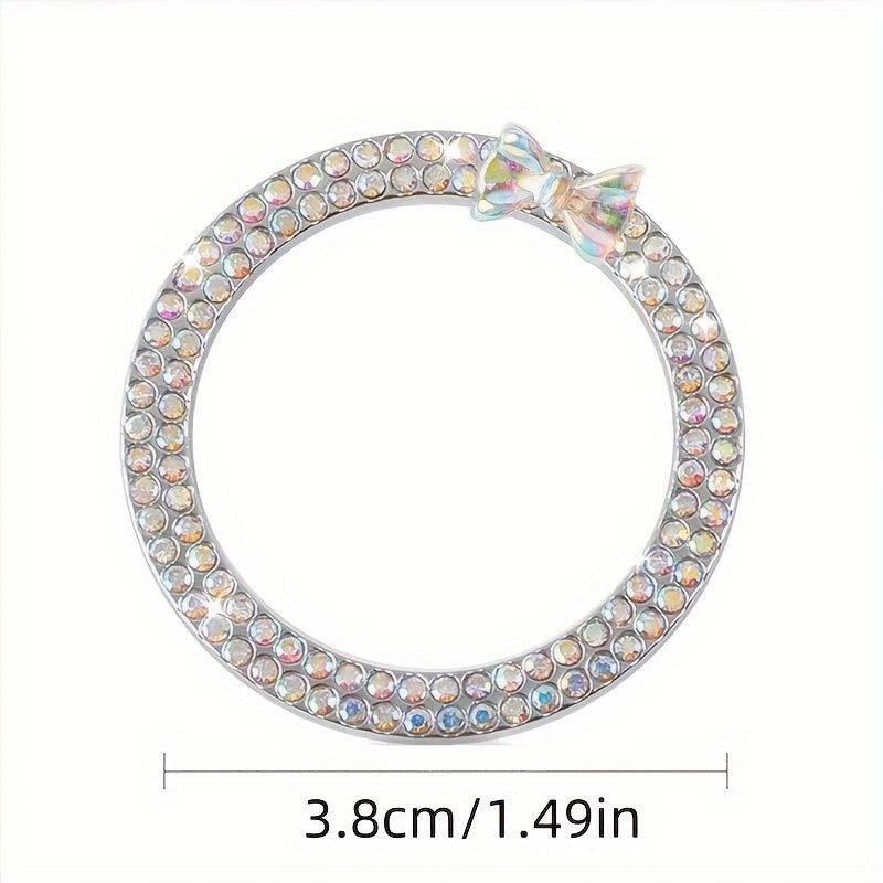 Ayollar uchun Rhinestone Kelebek Taqiqlash Uzuklari Avtomobil Ichki Dekori