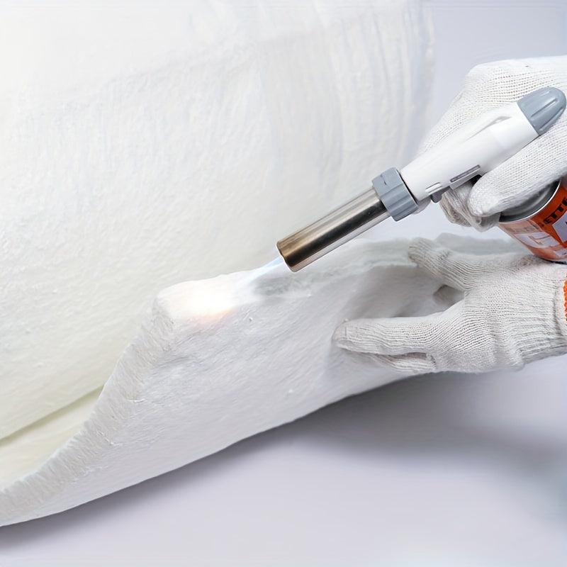 Durable Ceramic Fiber Fire Pit Tabletop with Reusable Wick for Indoor Outdoor Use