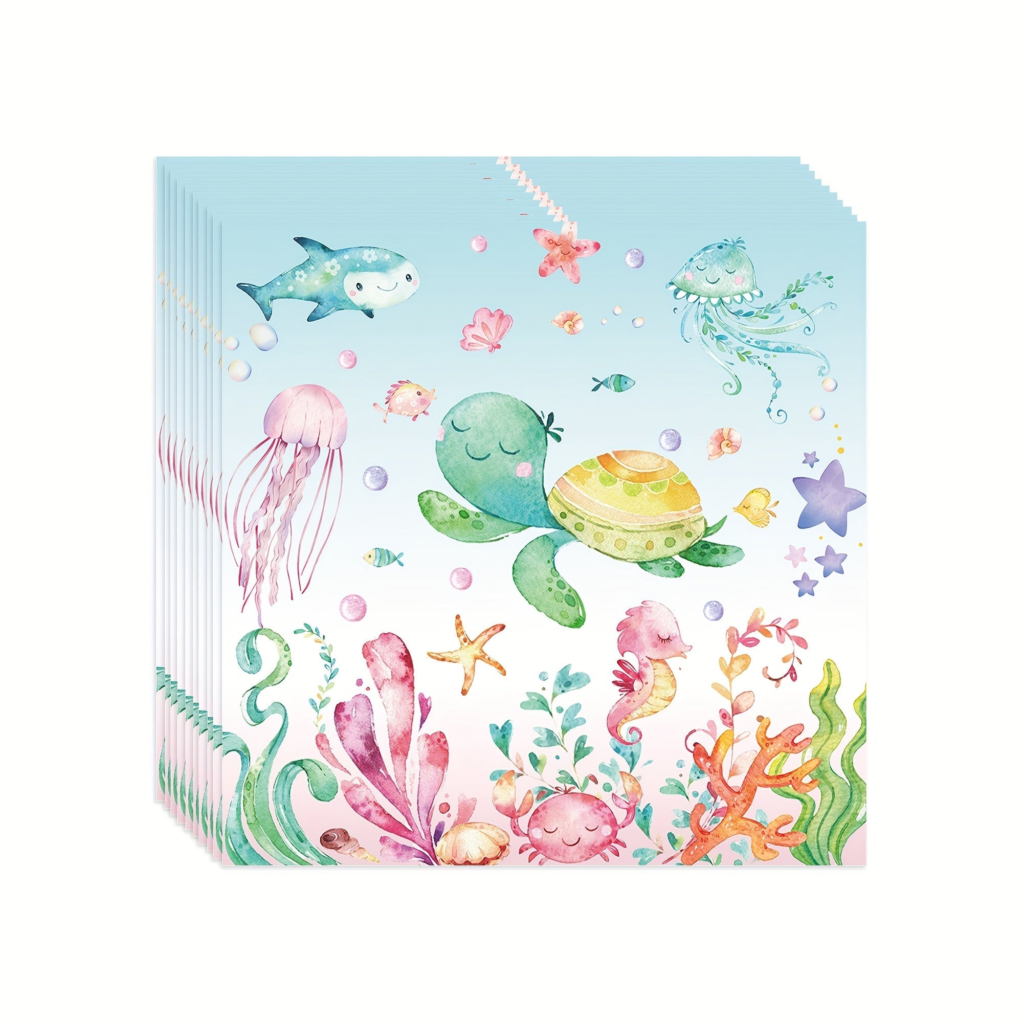 Under The Sea Birthday Party Set Ocean Theme Plates Cups Napkins Kids Celebration
