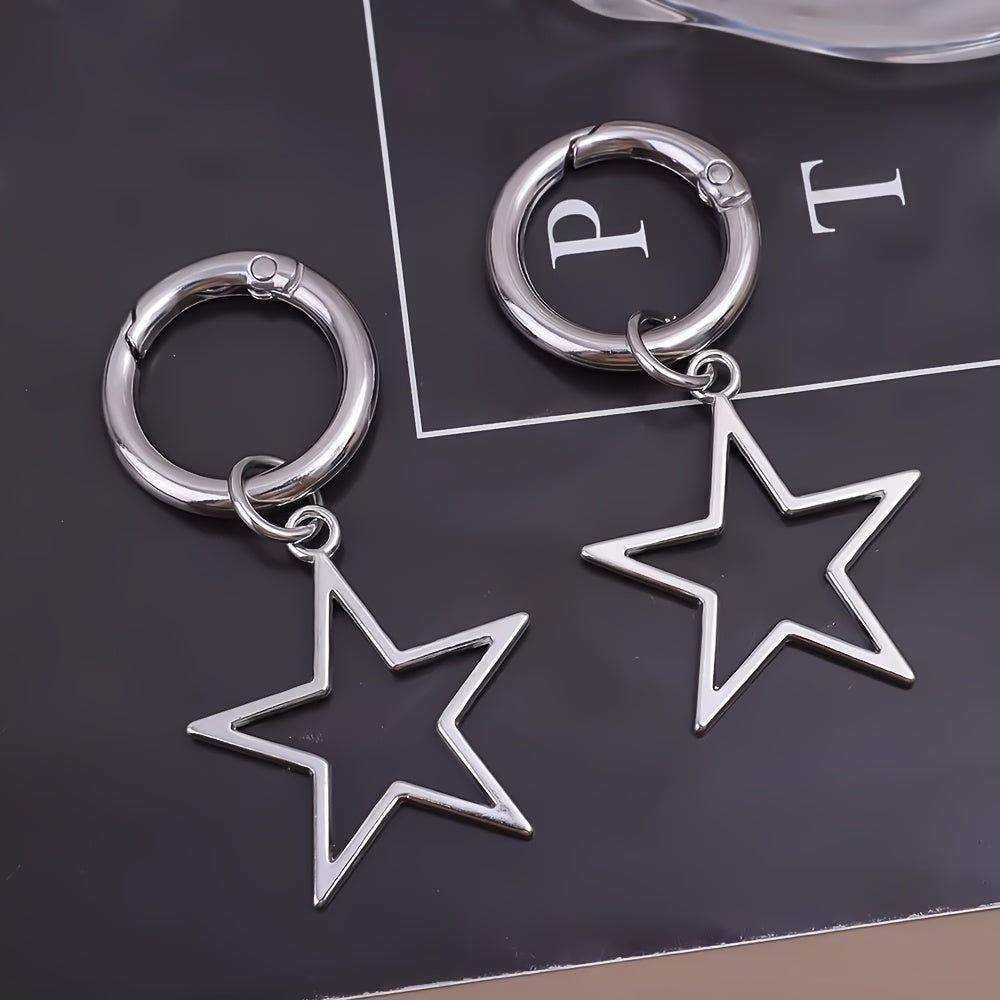 Unisex Stainless Steel Shoe Charms Hollow Star Heart Boot Accessories