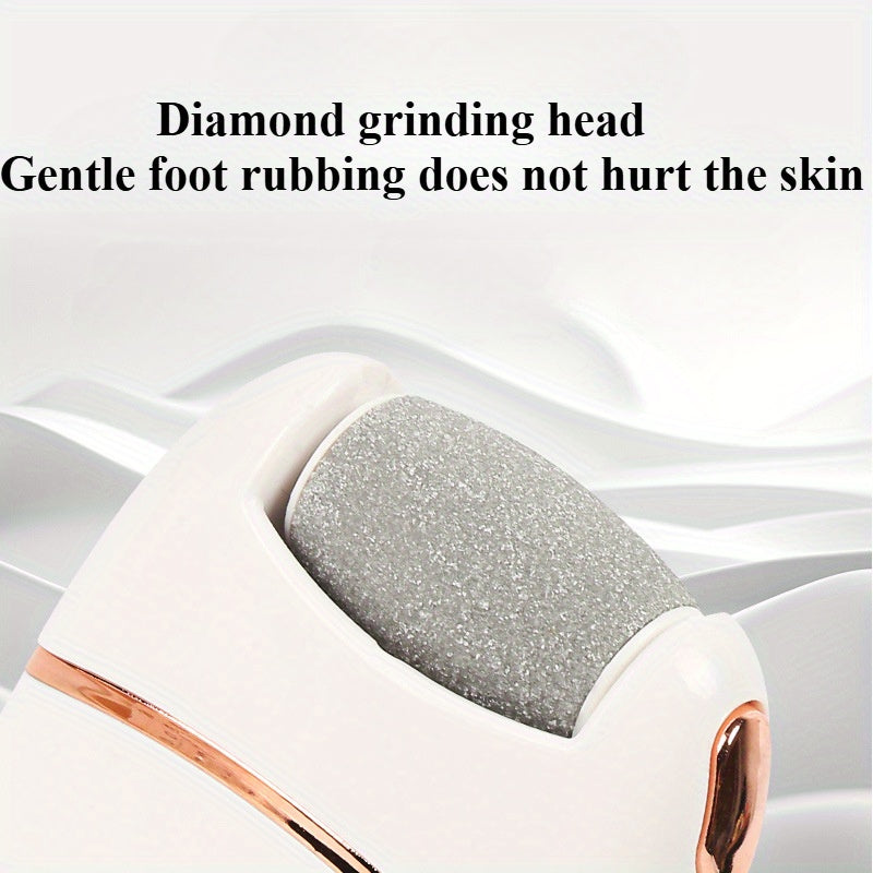 Qayta zaryadlanadigan elektr oyoq massajchisi, terini tozalash va ishqalash uchun 2 ta almashtiriladigan bosh bilan, erkaklar va ayollar uchun.