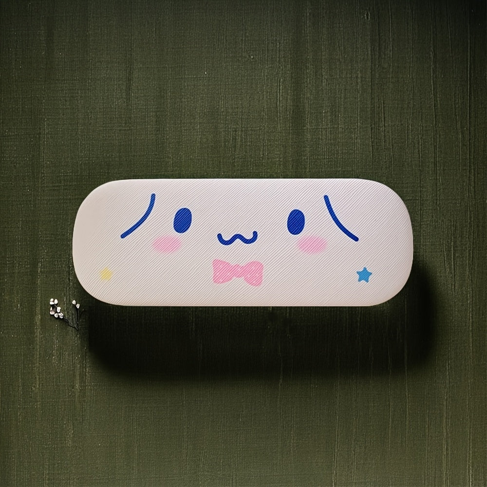 Estuche para gafas de cuero sintético para niñas y chicas, resistente a los arañazos, almacenamiento de gafas