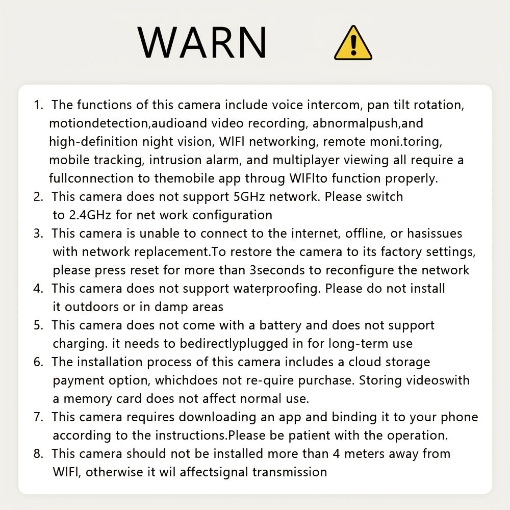 Cámara de seguridad HD 1080P para interior y exterior con PTZ, visión nocturna, detección de movimiento, audio bidireccional, Wi-Fi, compatible con smartphone