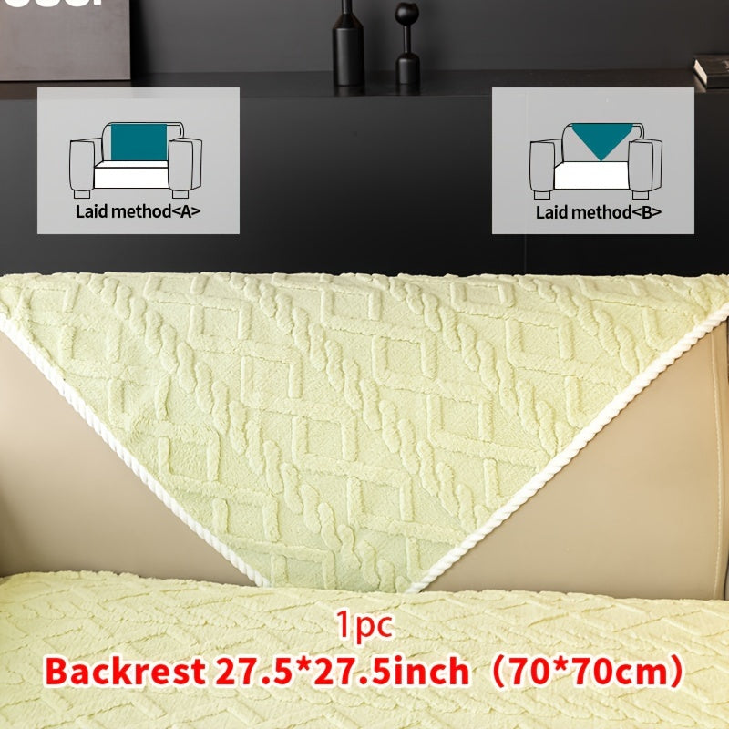 Нескользящая накидка на диван из велюра Shu, подходит для домашних животных, моется в машине, подходит для кресел и секционных диванов на 4 места