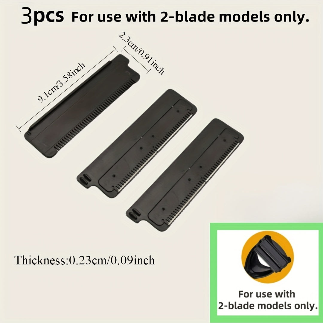 Men Back Shaver Set With Safety Blade Tech Ergonomic Handle Wet Dry Use