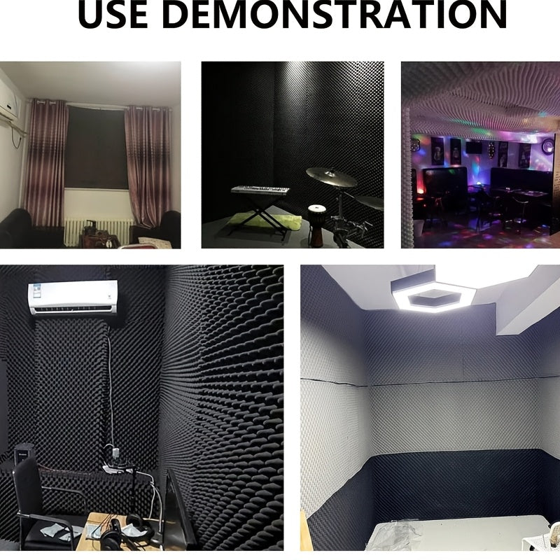 Qora akustik ko‘pik rulonlari ovopuflash va izolyatsiya uchun 50cm x 2cm x 102cm o‘z-o‘zini yopishtiradigan issiqlikka chidamli