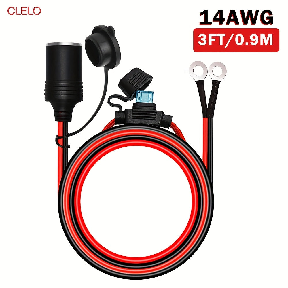 Car Female Power Outlet Extension Heavy Duty 12V 24V with Fuse