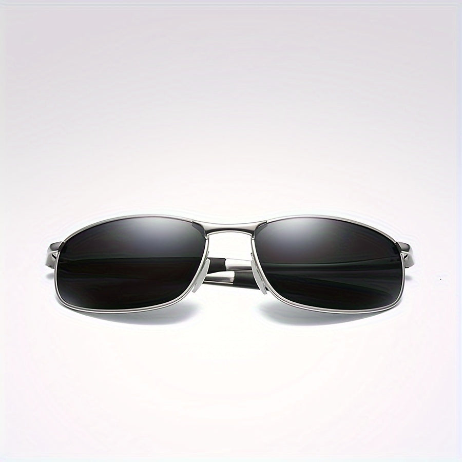 Men's Polarized Metal Frame Sunglasses for Driving and Sun Protection