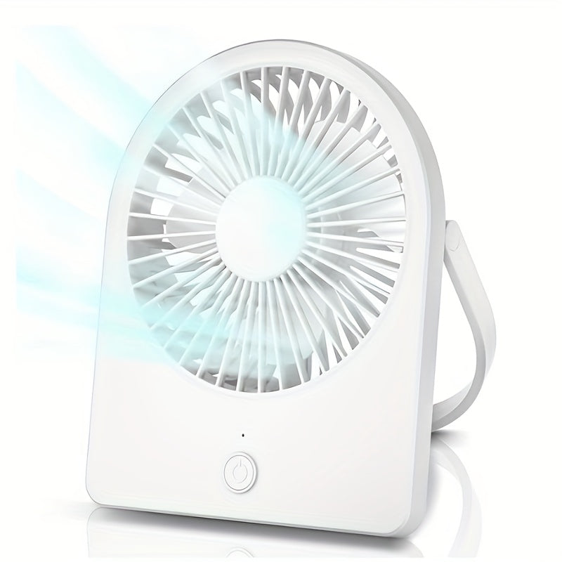 Mini USB Desk Fan with 3 Adjustable Speeds, Portable Quiet Indoor Use