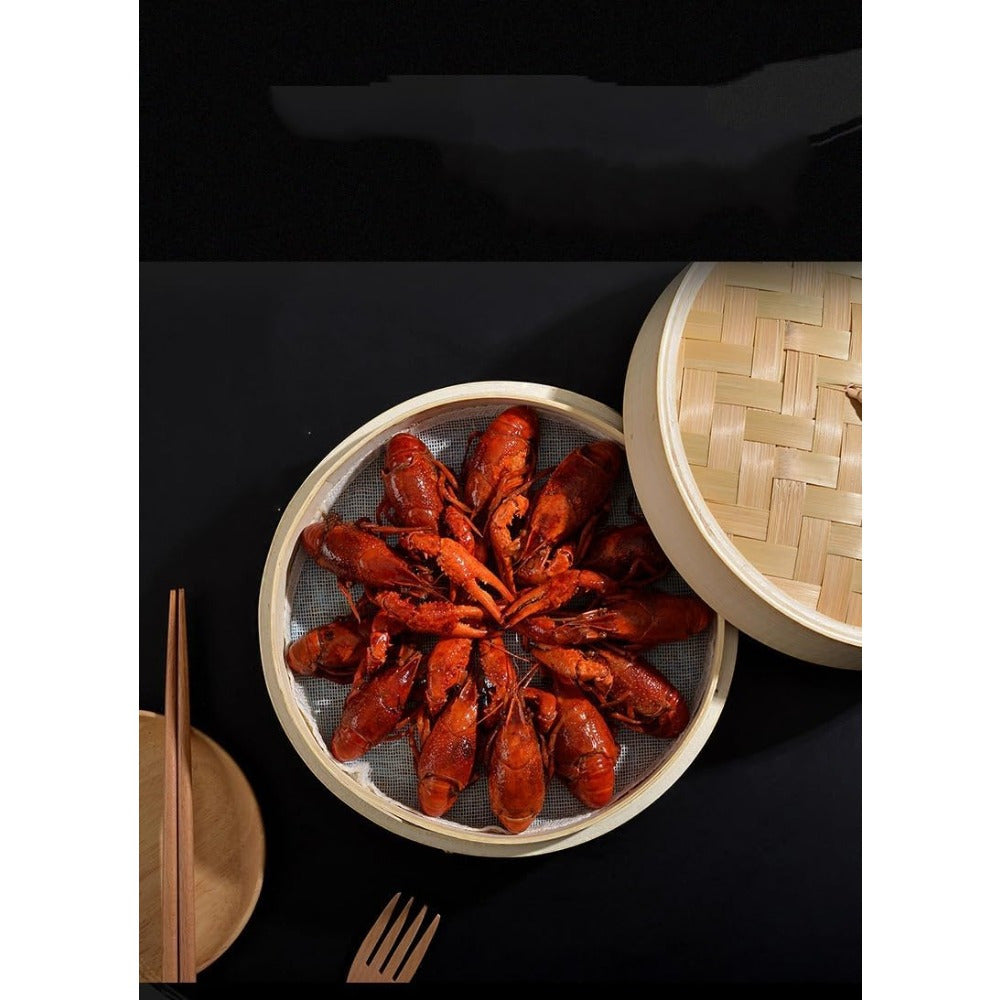 Cesta de vapor de acero inoxidable de 2 niveles para verduras, pescado y arroz, 10 pulgadas