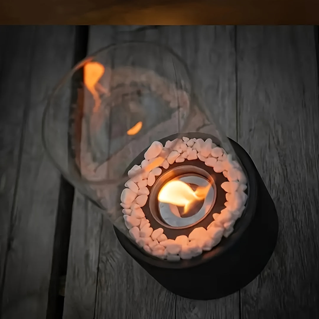 Estufa de mesa contemporánea para interiores, chimenea de bioetanol, diseño moderno