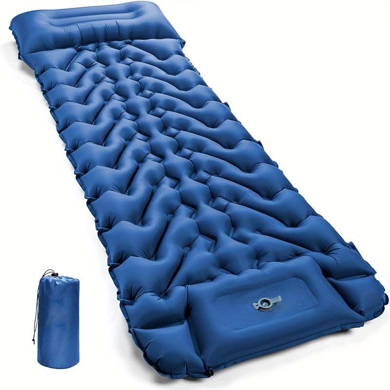 Inflatable Sleeping Pad with Pillow Pump and Repair Kit for Camping Travel Hiking