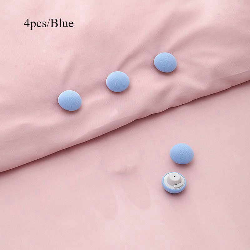 "G'ozli Dizayn Duvet Klip To'plami - Yotoq to'saklari va ko'rpa-to'shaklarni joyida ushlab turish uchun sirpanmaydigan ushlagichlar, uy yotoqlari uchun mukammal, yotoq varaqalari uchun qulay qator-quruq ushlagichlar."