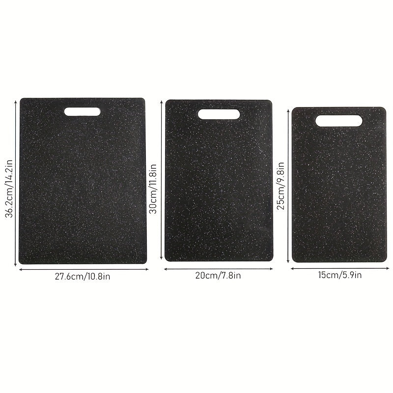 Kitchen Cutting Board Set 1 or 3 Pieces Durable Plastic Food Prep Boards