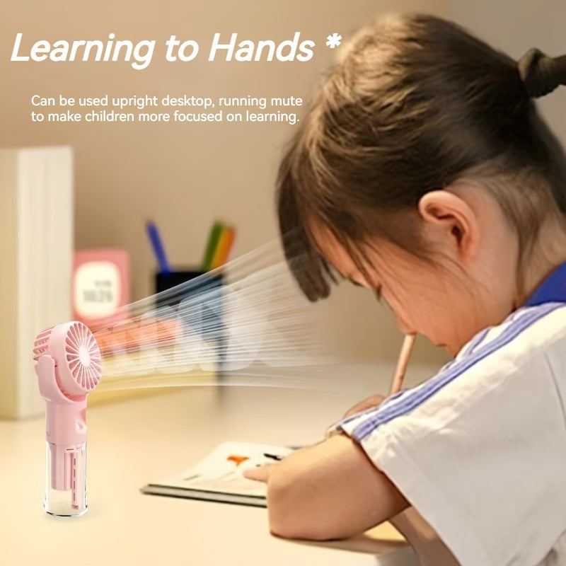 Rechargeable Handheld Spray Fan and Facial Steamer for Travel and Outdoor Use