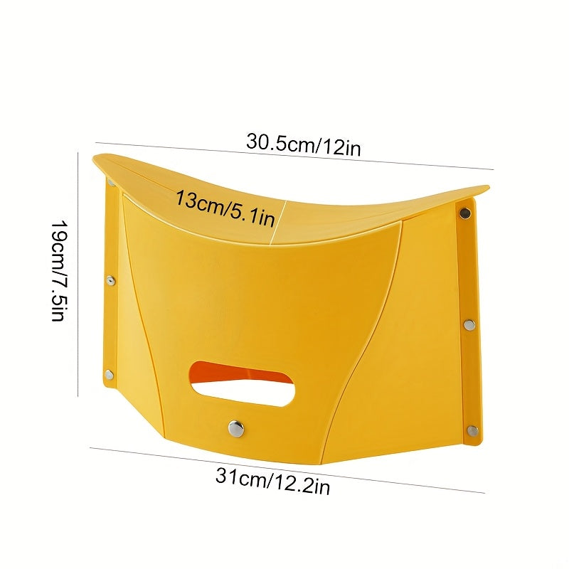 Folding Plastic Stool for Camping Fishing and Picnics, Compact and Lightweight