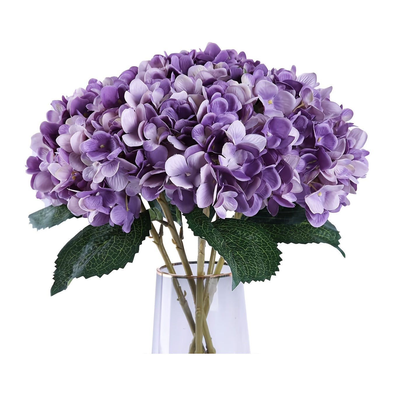 Six Realistic Silk Hydrangea Bouquets for Home Weddings and Parties