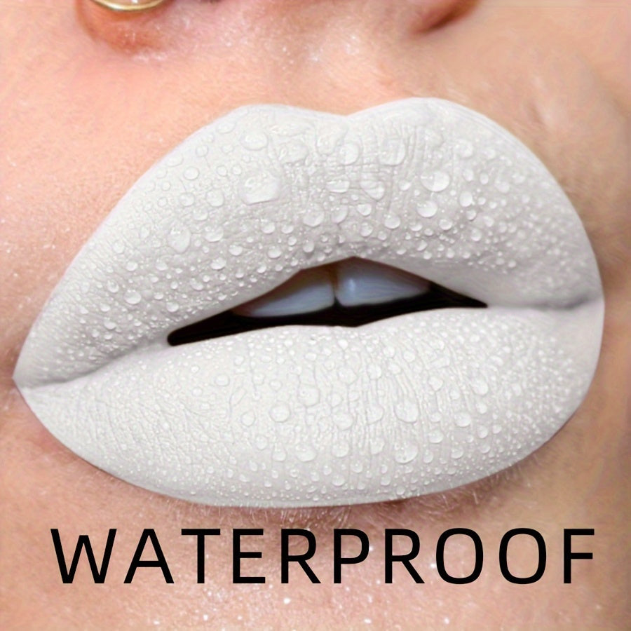 Tinte de labios mate a prueba de agua para mujer, de larga duración, en varios colores