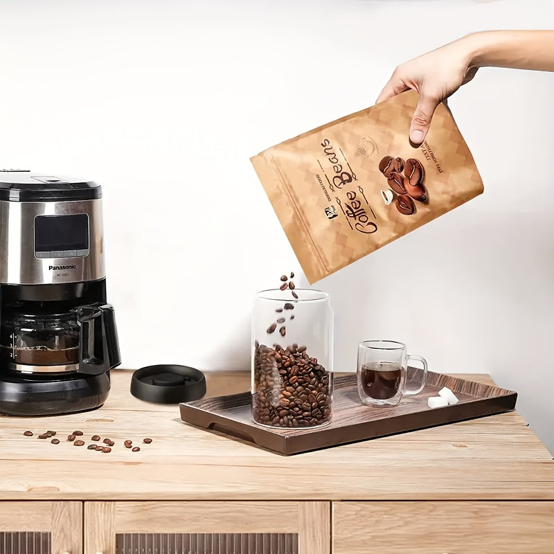 Glass Storage Jar With Pressure Pump For Coffee Beans Tea Nuts Grains