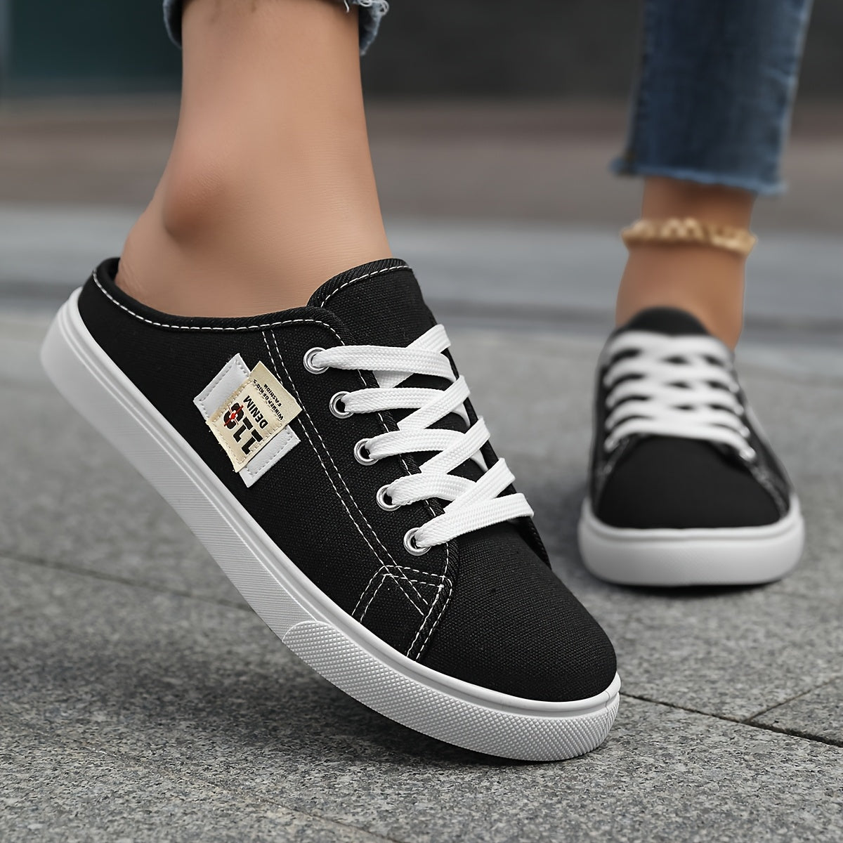 Women's Casual Sports Shoes Flat Sneakers Outdoor Slip-Ons