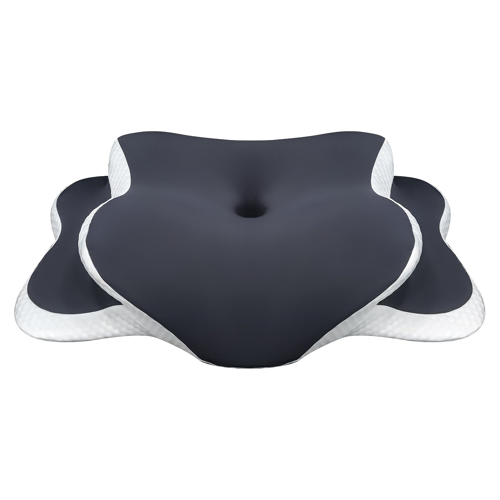 Memory Foam Cervical Pillow with Cooling Cover for Back Sleepers