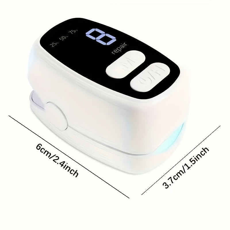 Portativ USB orqali zaryadlanadigan tirnoq parvarishlash qurilmasi, raqamli displey bilan, erkaklar va ayollar uchun mos. Sayohat uchun ideal, litiy polimer batareyasi bilan quvvatlanadi.