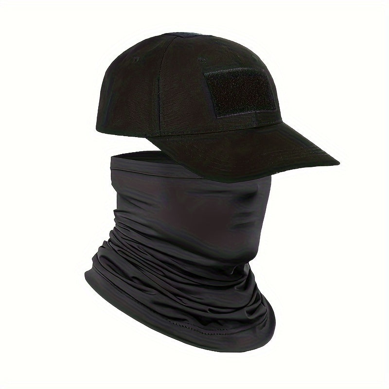 Gorra de béisbol con camuflaje y protector de cuello refrescante, protección UV para hombres y mujeres, actividades al aire libre