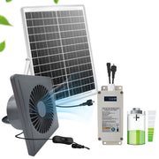 Quyosh energiyali shamollatgich kulrang 10-20cm Batareya to'plami issiqxona ventilyatsiyasi uchun