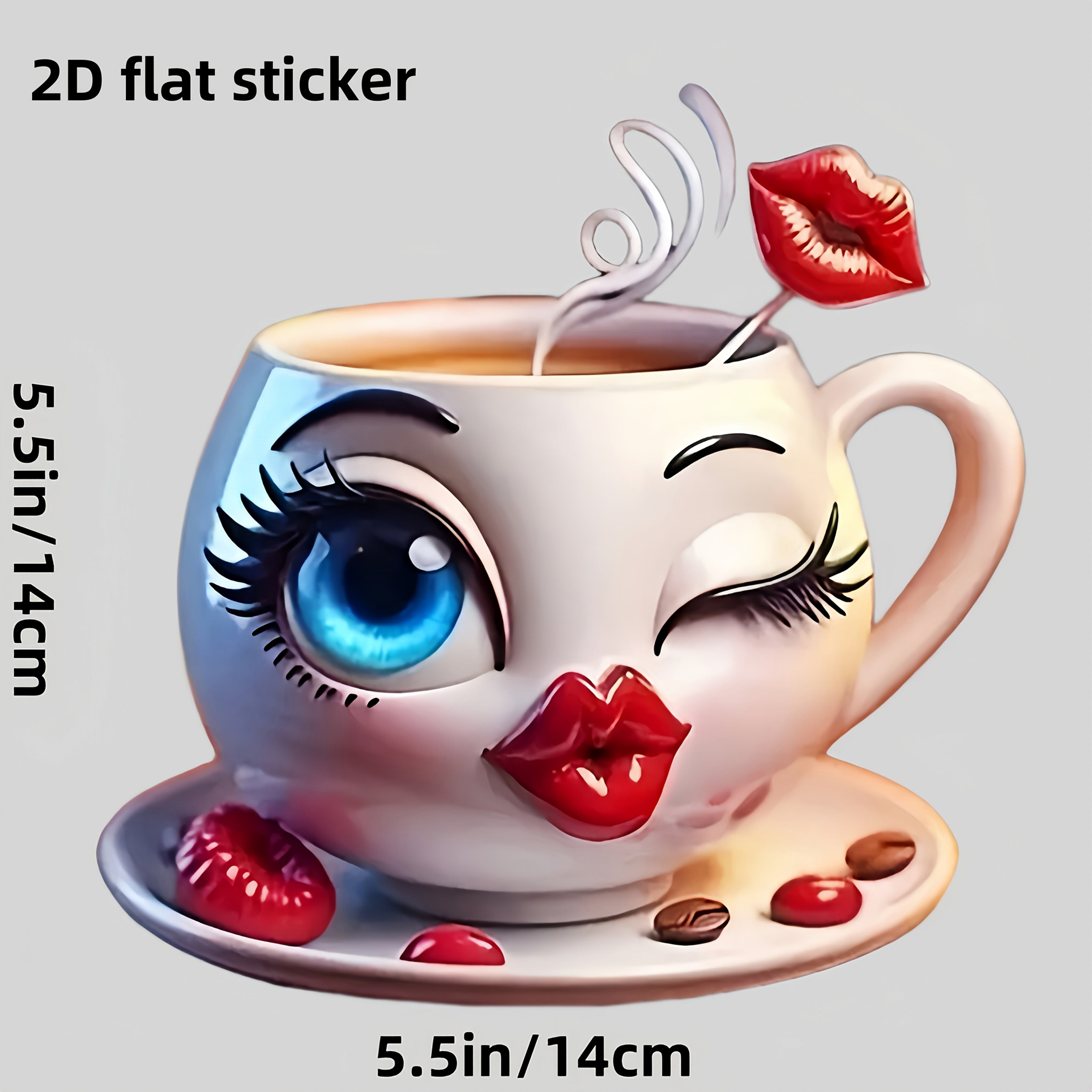 Cute Girl Vinyl Sticker Waterproof Decal for Cars Laptops Motorcycles