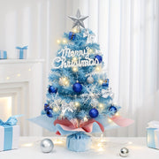Pink Blue Christmas Tree 59.94cm PVC Holiday Decoration Reusable Gift