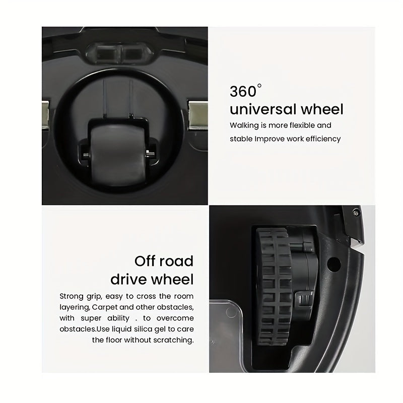 2-in-1 Robot Vacuum Cleaner for Pet Hair and Carpet Self-Charging Hard Floor and Carpet Cleaning