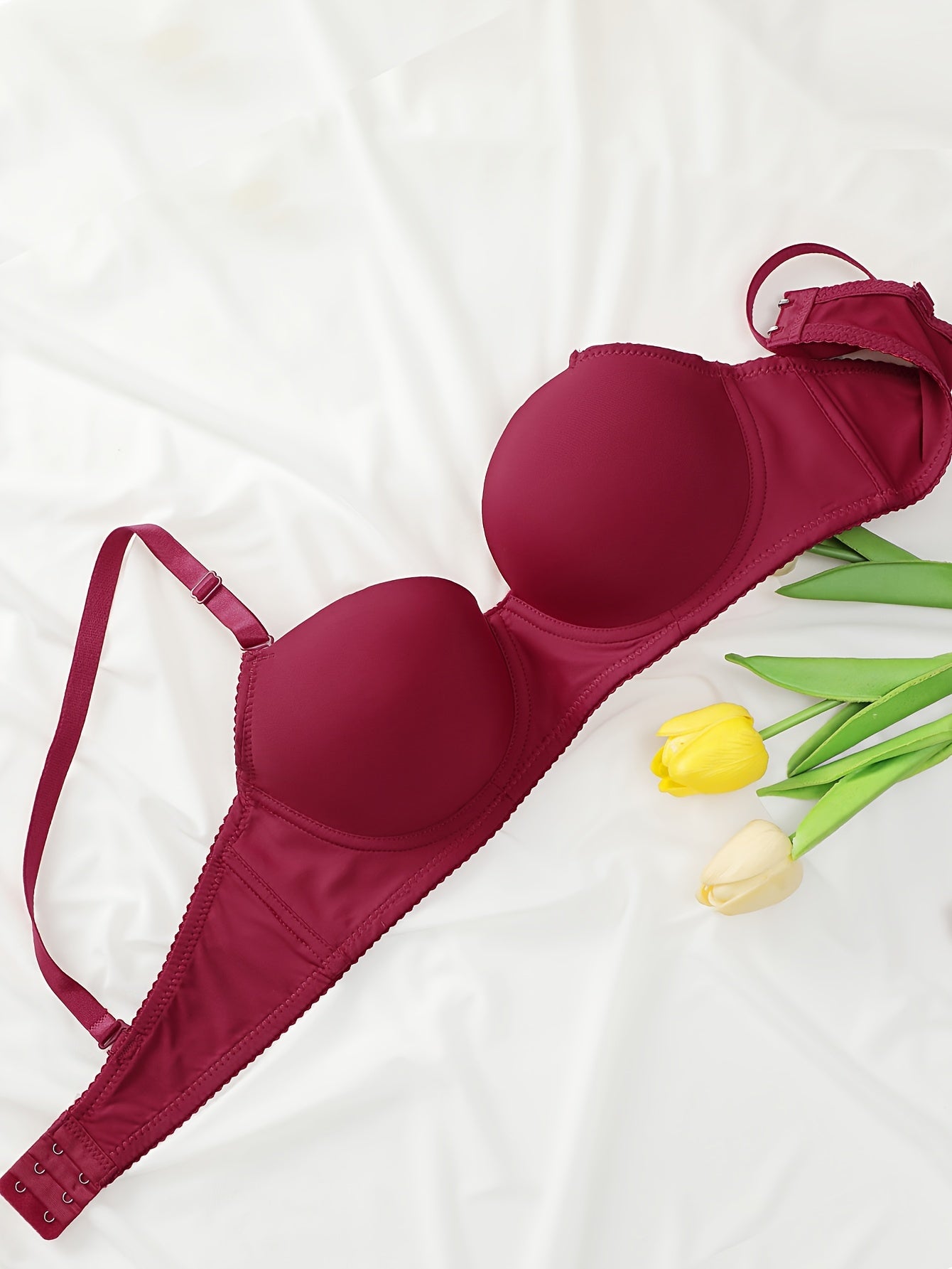 Women's Casual Underwear Set with Low Elastic Waistband and Steel Ring Details