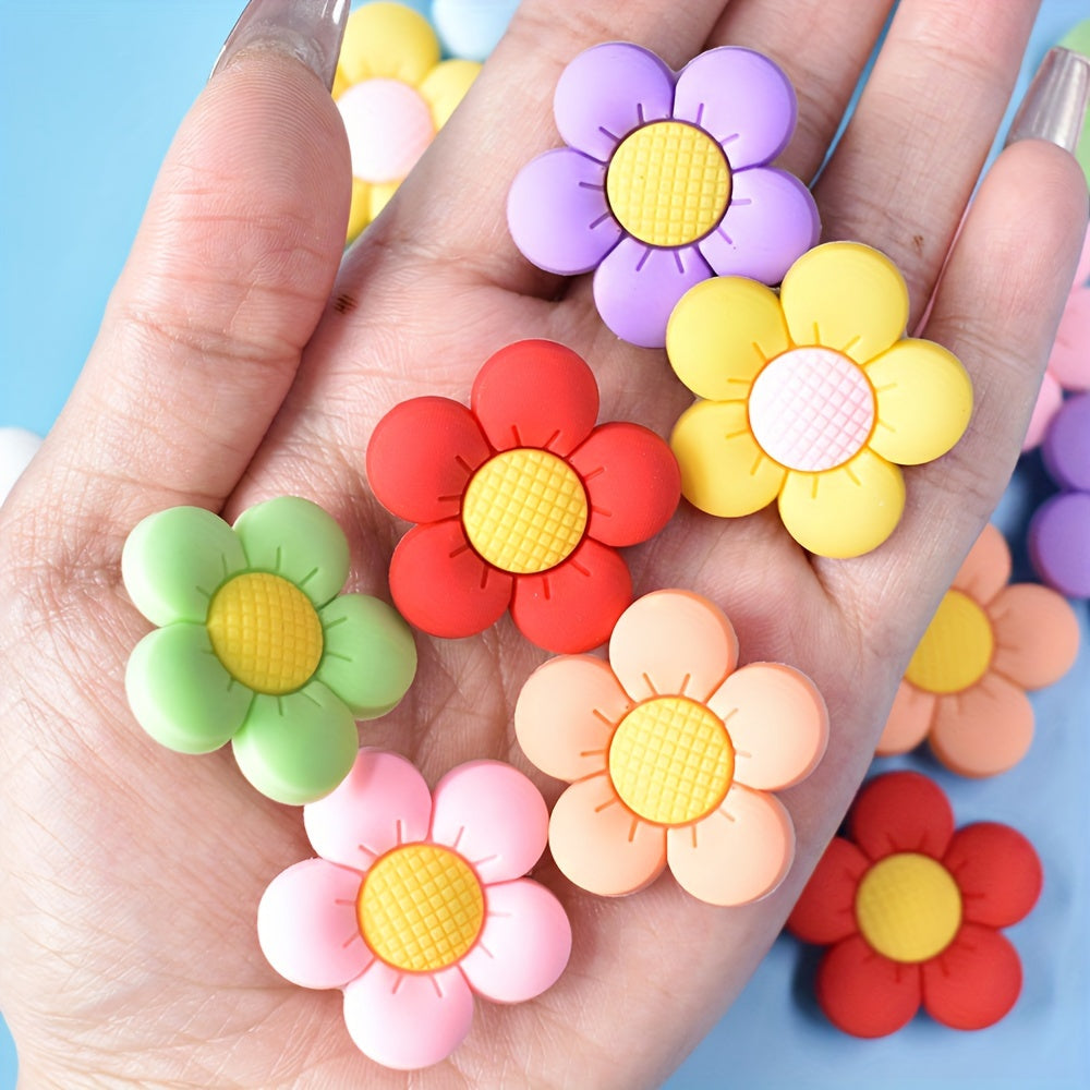 Women Summer Cartoon Flower Shoe Charms 16/20/31pcs Clog Sandal Decorations