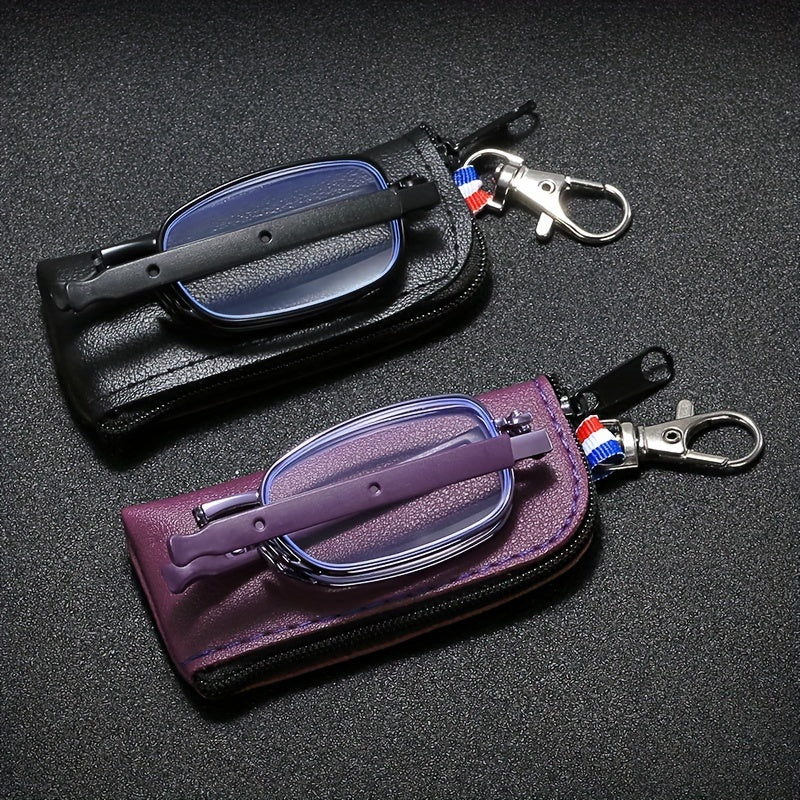 Фиолетовые складные очки для чтения с защитой от синего света и увеличением