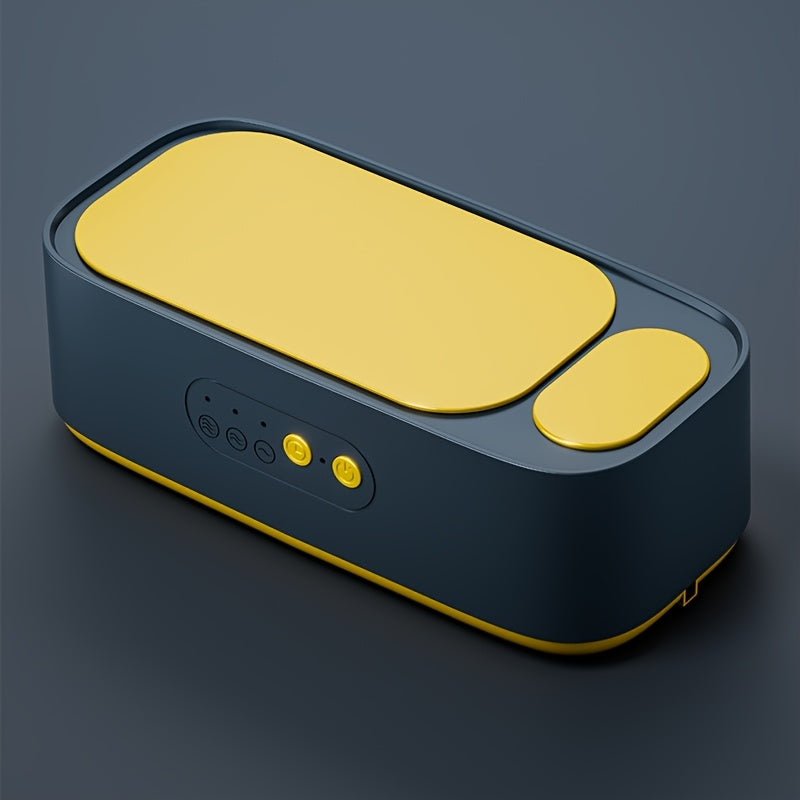 Portable Deep Cleaning Device with Rechargeable Battery and High Frequency Vibration for Glasses Jewelry Watches and Dentures