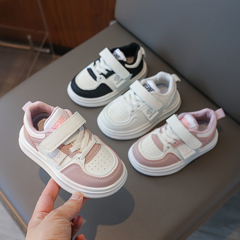 Kids White Sneakers for Boys and Girls Age 1-6 Lightweight Casual Running Shoes