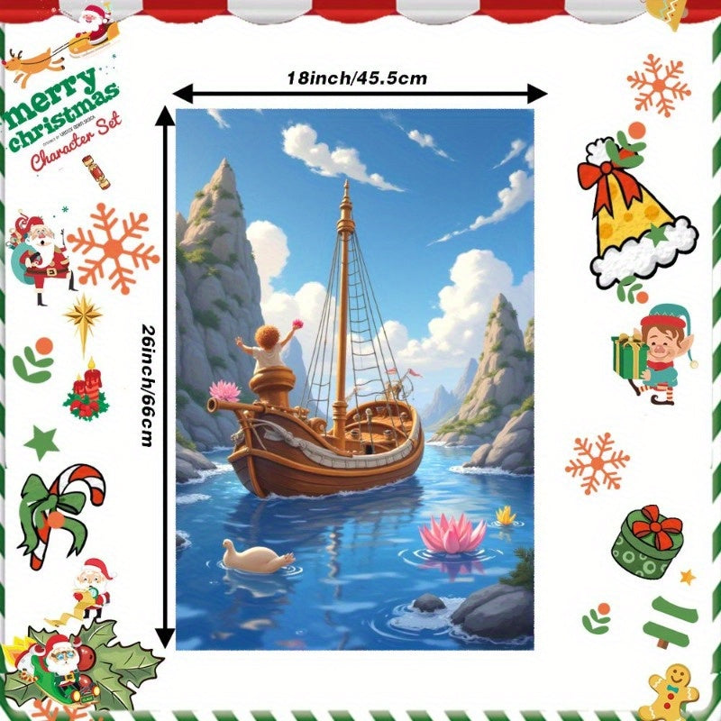 Christmas Wintertime Kitchen Decoration 18x66.04cm Soft GHRJQ Merry Christmas