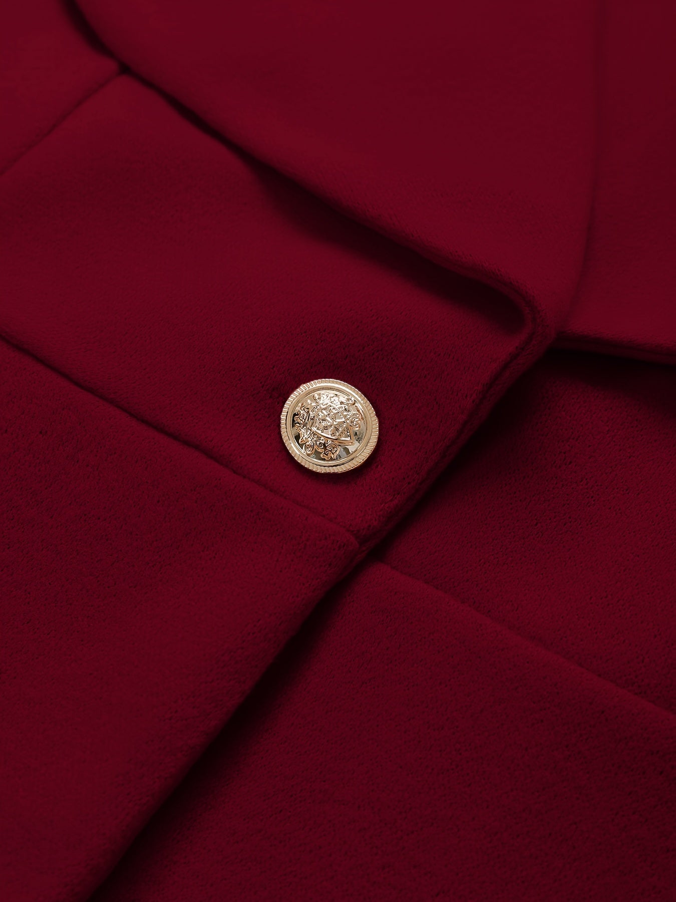 Пальто большого размера с длинной линией, с застежкой на пуговицы и вырезом-отложным воротником для осени и зимы