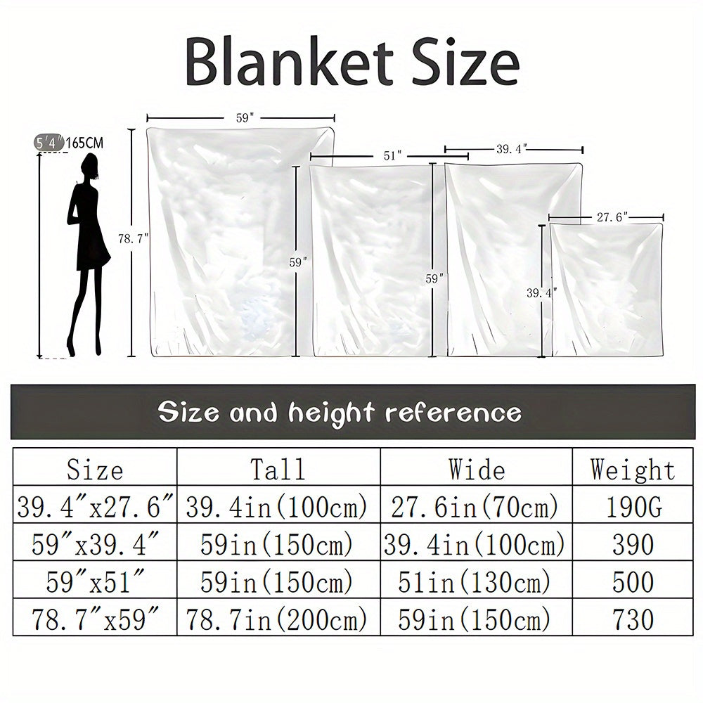 Flannel Throw Blanket with AI-Designed Blonde Model Pattern Cozy Bed Couch Gift