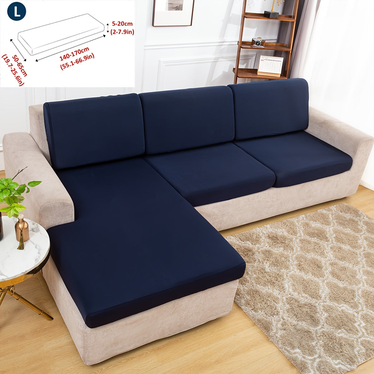 Klassik cho'ziladigan divan qoplamasi, armchair'dan bo'lak divanlargacha mos keladigan elastik lenta slipcover, mashinada yuviladigan polyester va spandeks aralashmasi, bitta o'rindiqdan to'rt o'rindiqli divanlargacha mos keladi.