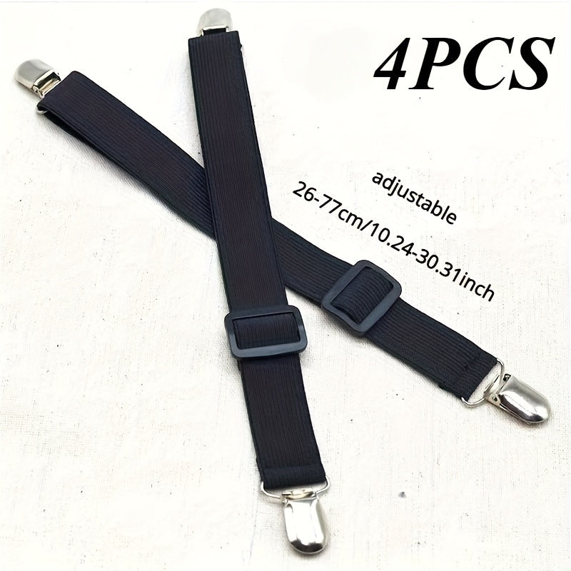 Set of 2 Adjustable Bed Sheet Clips for Deep Mattresses and Thick Bedding