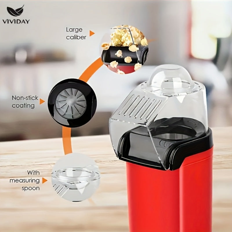 Электрическая машина для попкорна без батареек, горячий воздух, без масла, здоровая закуска