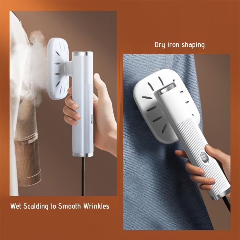 USB-Powered Mini Iron Handheld Garment Steamer for Travel and Home Use