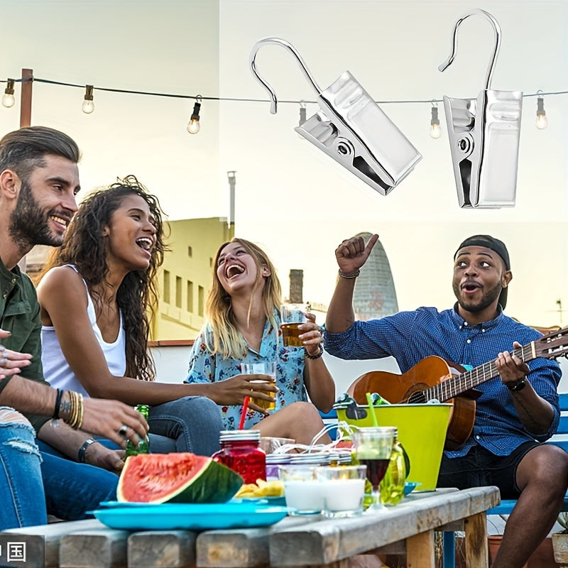 Set of 50 Metal Curtain Clips for Hanging Curtains and Window Treatments