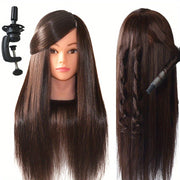 Unisex Professional Mannequin Head with 85% Human Hair for Hair Styling Practice