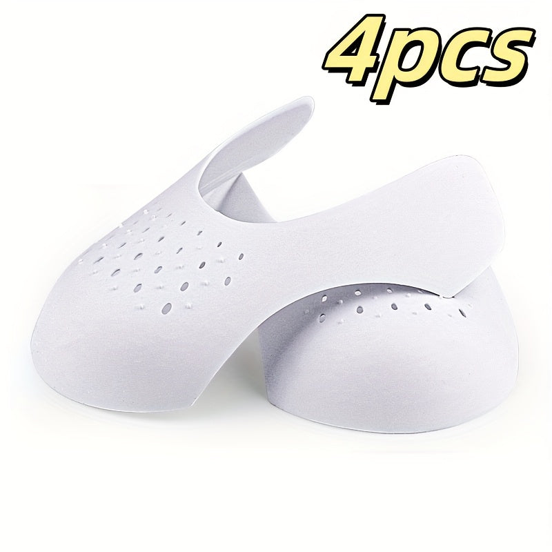 Unisex Adjustable Anti-Wrinkle Shoe Trees Black White Durable Support